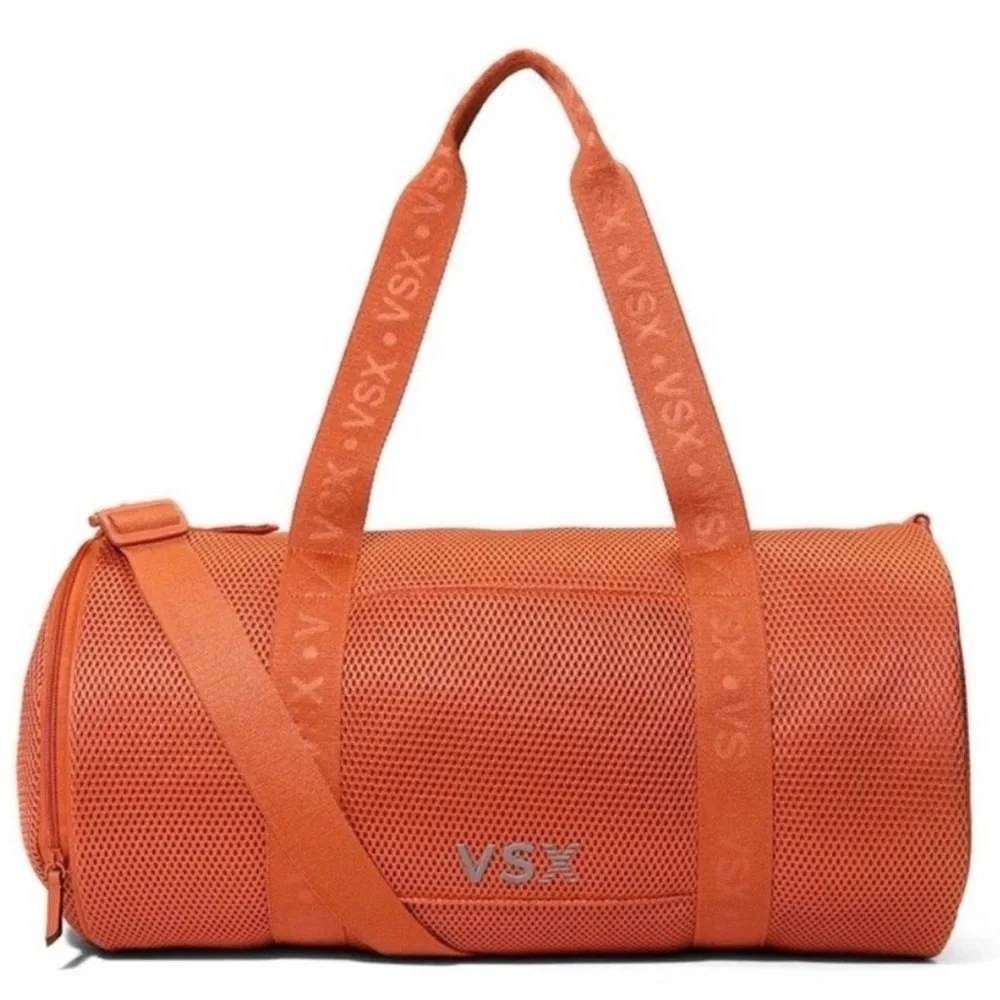 Victoria's‎ Secret VSX Mesh Barrel Duffel Bag Burnt Orange Gym Travel NWT